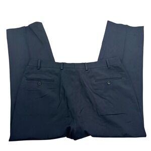 Brooks Brothers Pants Mens 38x30 Black Madison Fit Wool Dress Slacks Flat Front